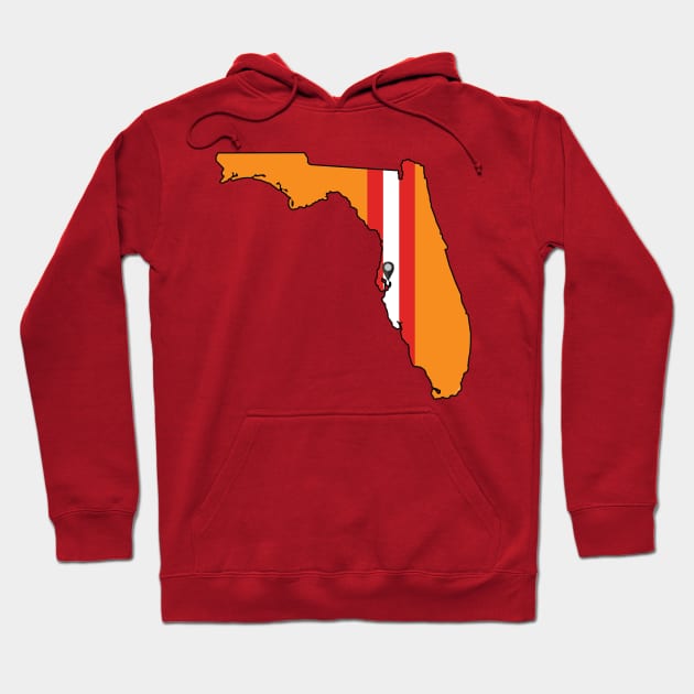 Tampa Bay Football (Throwback) Hoodie by doctorheadly